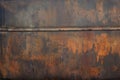 Processed collage of old rusty metal sheet texture in daylight. Background for banner Royalty Free Stock Photo
