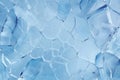 Processed collage of thick layer of cracked ice texture. Background for banner, backdrop or texture Royalty Free Stock Photo