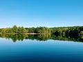 Burr pond state park beautiful summer and autumn lake views Royalty Free Stock Photo