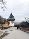 Graz Clock Tower Royalty Free Stock Photo