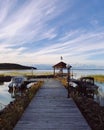 View of Syamozero in the Republic of Karelia Russia in summer