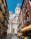 Cathedral in Valladolid Spain the streets of the city