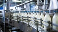 processing bottle milk production Royalty Free Stock Photo