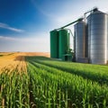 processing drying agricultural grain elevator plant