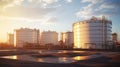 processing petrochemical chemical plant Royalty Free Stock Photo