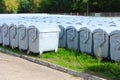 Processing plant debris. Garbage containers.