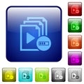 Processing playlist color square buttons