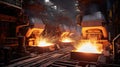 processing raw metal Royalty Free Stock Photo