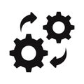 Processing settings Vector Icon which can easily modify or edit Royalty Free Stock Photo