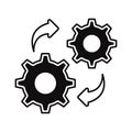 Processing settings Vector Icon which can easily modify or edit Royalty Free Stock Photo