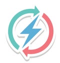 Processing, Synchronization Color Isolated Vector Icon