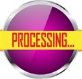 Processing web button classic button white background