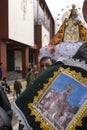 procession catholic at the festival of the Virgin Candelaria, puno peru