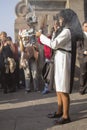 Procession of faith in Holy Week in the streets of Lima