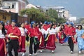 The procession The Festival of San Juan, also called the eve of San Juan or Night of San Juan, with people dancing is the eve of