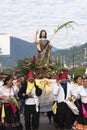 The procession The Festival of San Juan, also called the eve of San Juan or Night of San Juan, with people dancing is the eve of