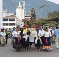 The procession The Festival of San Juan, also called the eve of San Juan or Night of San Juan, with people dancing is the eve of
