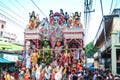 Procession of Hindu God Ram , Sita and Hanuman