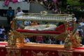 Holy Week in Guatemala: The Procession of the of the Holy Recumbent Christ of El Calvario Church, the largest one in the world
