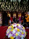 Procession with the Holy Relics of Sai nt Hierarch Nectarie and Saint Ephrem the New Royalty Free Stock Photo