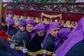 Holy Week in Guatemala: Jesus Nazarene of Miracles, the longest running and most traditional procession in the city Royalty Free Stock Photo