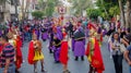 Holy Week in Guatemala: Jesus Nazarene of Miracles, the longest running and most traditional procession in the city Royalty Free Stock Photo