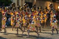 Procession of the Paththini Devala dancers perform during the Esala Perahera in Kandy, Sri Lanka. Royalty Free Stock Photo