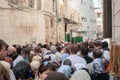 The procession of pilgrims in Jerusalem