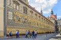 Procession of Princes wall in Dresden