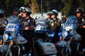 Procession of State Policemen on motorcycles