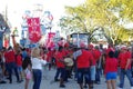 Procession of street party Parrandas in Cuba