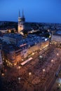 Procession through the streets of the city for a day Our Lady of the Kamenita vrata, patroness of Zagreb