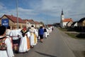 Procession on Thanksgiving day in Stitar, Croatia Royalty Free Stock Photo