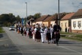 Procession on Thanksgiving day in Stitar, Croatia