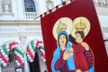 Procession of the traditional feast dedicated to Our Lady of Achiropita