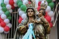 Procession of the traditional feast dedicated to Our Lady of Achiropita Royalty Free Stock Photo