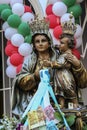 Procession of the traditional feast dedicated to Our Lady of Achiropita Royalty Free Stock Photo