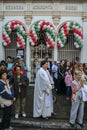 Procession of the traditional feast dedicated to Our Lady of Achiropita