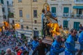 Procession with transport of the statue of the Madonna