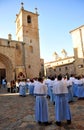 Procession of the Virgin of the mountain, feast of the patroness, Caceres, Extremadura, Spain Royalty Free Stock Photo