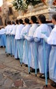 Procession of the Virgin of the mountain, feast of the patroness, Caceres, Extremadura, Spain