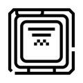 Processor central processing unit icon concept Royalty Free Stock Photo