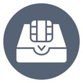 Processor chip, video folder   Isolated Vector icon which can easily modify or edit Royalty Free Stock Photo