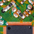 Processor circuit board macro shot Royalty Free Stock Photo