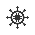 processor icon - microchip icon