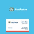 Processor logo Design with business card template. Elegant corporate identity. - Vector Royalty Free Stock Photo