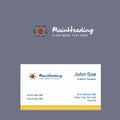 Processor logo Design with business card template. Elegant corporate identity. - Vector Royalty Free Stock Photo