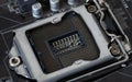 PC Processor  is small chip Royalty Free Stock Photo