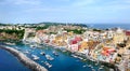 Procida island panoramic view in Naples Gulf Royalty Free Stock Photo