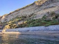 Procida - Scogliera della Spiaggia del Postino